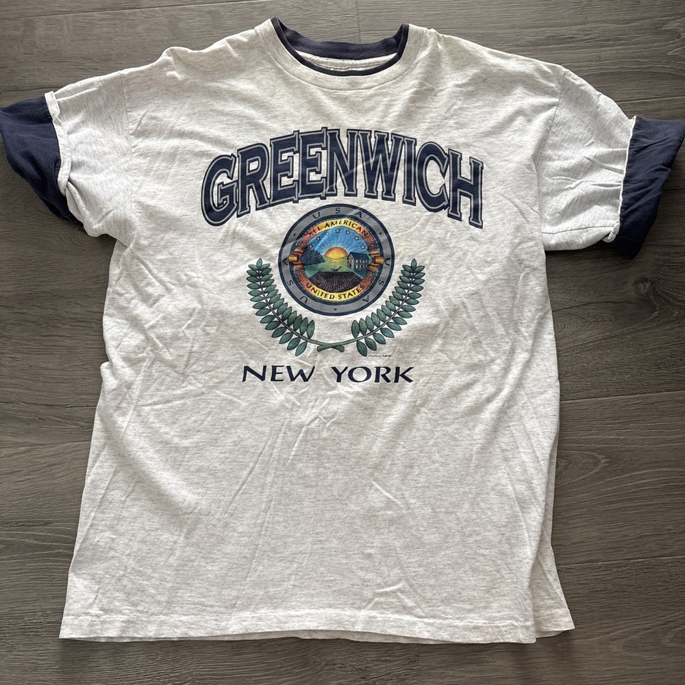 Vintage 90s Greenwich Village New York City NYC Made in USA T-Shirt XL My town